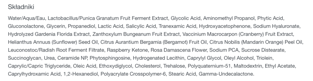 Dermalogica Liquid Peelfoliant skład